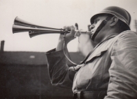 Grandfather Ladislav Minařík the firefighter, Radčice