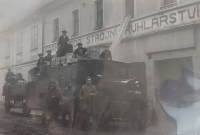 Grandfather František Škoda in Terezín, 1925