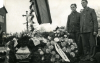  Photo from the funeral of the victims of the explosion on 1 February 1944 in the Bojkovice armoury, in which Ludmila Kuklová's cousin, Ludmila Kavková, died