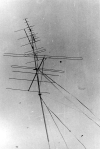 Antenna of the DX Club listening expedition in Rügen, East Germany, late 70s and early 80s