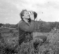 Member of the listening expedition Jiří Krákora, Rügen, late 70s/early 80s 