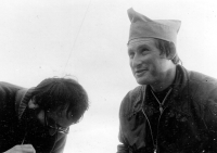 Václav Dosoudil on the right, Rügen, late 70s/early 1980s 