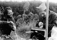 From the right Václav Dosoudil and Jaroslav Boháč, Rügen, late 70s/early 1980s 