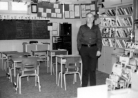 Jindřich Goba in the classroom in Canada
