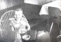 Son Martin during the early days in Plzeň, 1963
