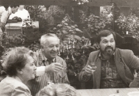 The Horníčeks with Miroslav Potyka, head of the Department of Culture in Uherské Hradiště