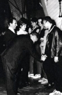 František Dusil with his charges from Spartak Třebíč, 1960s