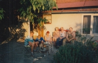 Radomír Šebek (right) with his family