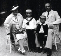 The Dusils at the time when his father served as a chief inspector of the Financial Guard in Slovakia in the 1930s.