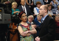 Bohuslav Sobotka on Michaela Jílková's Kotel show (2004)