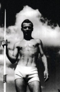 František Dusil doing sports, late 40s/ early 50s