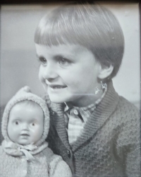 Dagmar Krausová as a child 