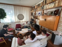 Blanka Janoušková filming her story