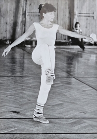 As a dancer 
