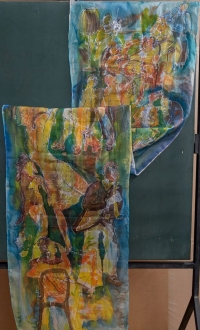 Painting on silk
