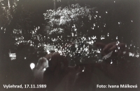 November the 17th, 1989, Vyšehrad