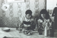 Anna Ondračková and Pavel Švanda, who unexpectedly arrived at her cousin's wedding