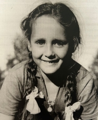 Blanka Janoušková as a young girl