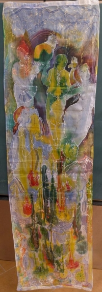 Painting on silk

