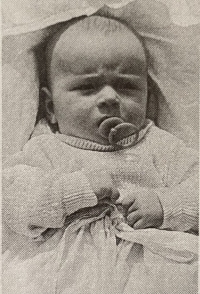 Karel Vágner jako miminko