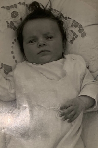 Jiřina Kudličková as a little baby