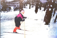 Jiřina Kudličková skiing