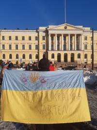Rally in support of Ukraine, Helsinki, March 2022
