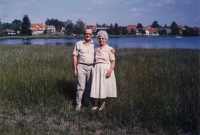 Lizzy and Jerzy in Suchý, Czechoslovakia, June 1988