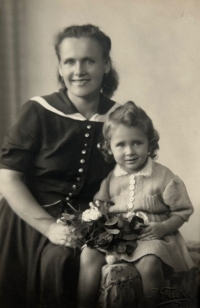 Blanka Janoušková in her childhood