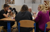 Recording with the team in the Stories of Our Neighbours project, 2024