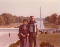 Jana Pekárková with Rex Himes in the USA, 1978