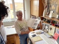 Blanka Janoušková filming her story