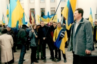 Participating in protests as part of the “For Truth!” movement, early 2000s