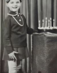 Milada Fiedlerová's sixth birthday, 1959
