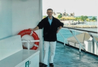 Luděk Rederer in Denmark at the DHI conference, 2000