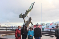 Jana Pekárková with her husband and grandchildren, 2025