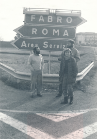 Marka Míková in Italy, 1989