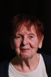 Jana Dvořáková during the filming for Memory of Nation, Jihlava, July 2025