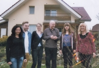 Syn Petr Klukan s rodinou