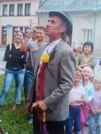 Jiří Pešek at the Konopická feast in Volary