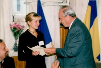 With Mykola Plaviuk, the last President of the Ukrainian People’s Republic in exile
