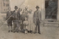 A family photo - on the left the father of Viktor Kopačka, 15 years old
