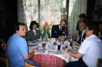 Dinner with representatives of the US Embassy, 1990