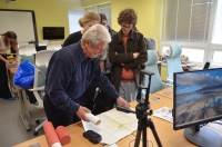 Miloš Janáček during the filming of his narration