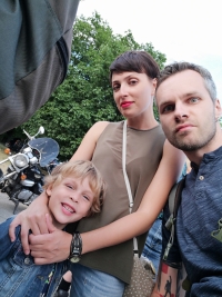 Olha and Viktor’s daughter at her first rock concert. A Perfect Circle performing in Berlin. June 2018