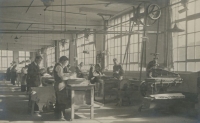 A photo of a factory workshop 
