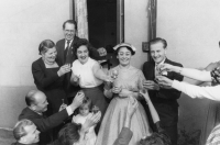 Lizzy and Jerzy's wedding in London, September 1955