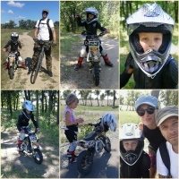 A shared love of motorcycles and motocross. Kyiv, summer 2021