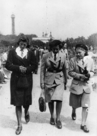 Mum at the XIth All-Sokol Meeting, Strahov, 1948
