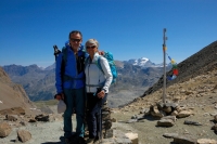 Sigmund Schwarzkopf and his wife on a trek in Nepal
